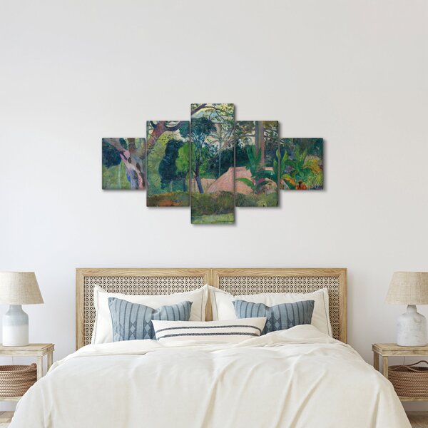 Obraz - Paul Gauguin, Te raau rahi (The Big Tree), reprodukce (125x70 cm)