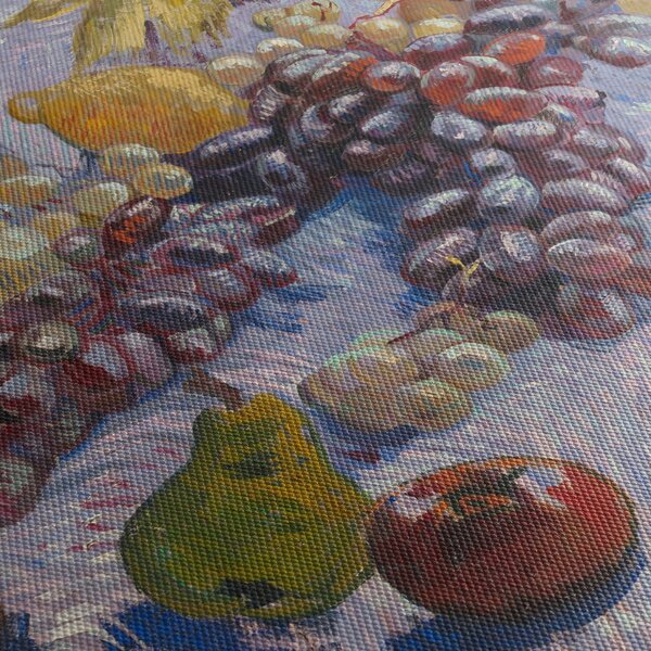 Obraz - Vincent van Gogh, Grapes, Lemons, Pears, and Apples, reprodukce (125x70 cm)