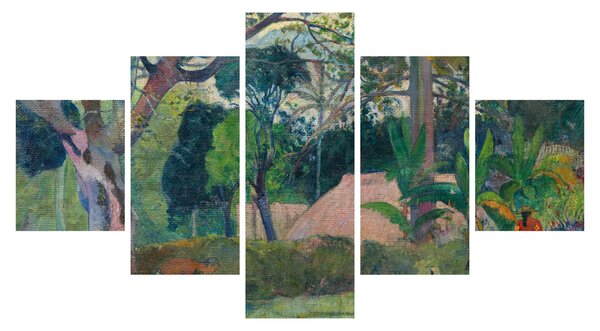 Obraz - Paul Gauguin, Te raau rahi (The Big Tree), reprodukce (125x70 cm)