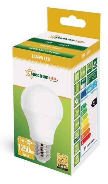 Spectrum LED LED žárovka Neutral GLS E-27 230V 13W NW WOJ+14102