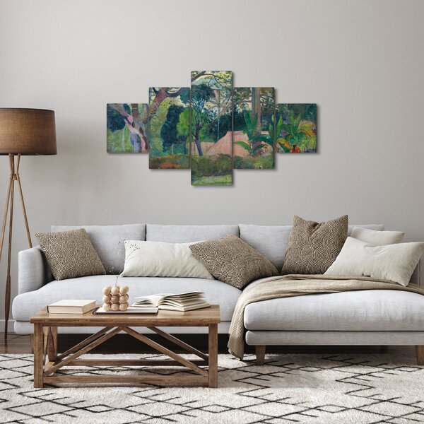 Obraz - Paul Gauguin, Te raau rahi (The Big Tree), reprodukce (125x70 cm)