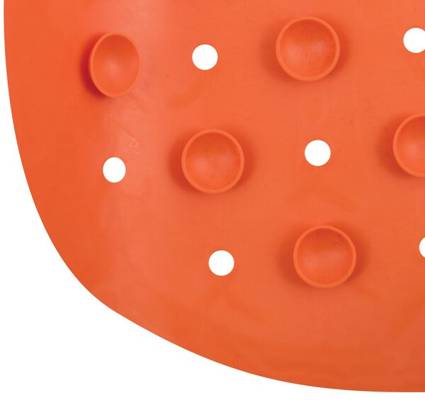MSV protiskluzová podložka do sprchy CLASS Premium, oranžová, SBS kaučuk, 54 x 54 cm