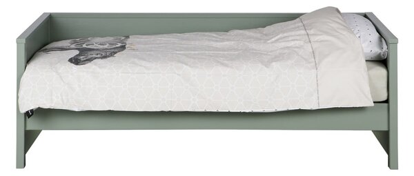 Zelená jednolůžková postel 90x200 cm Nikki – WOOOD