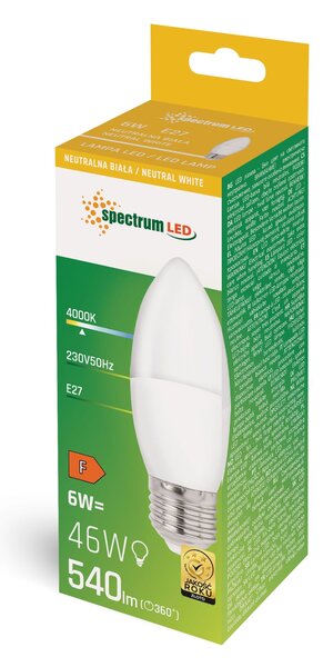 Spectrum LED LED žárovka Neutral E-27 230V 6W WOJ+14352