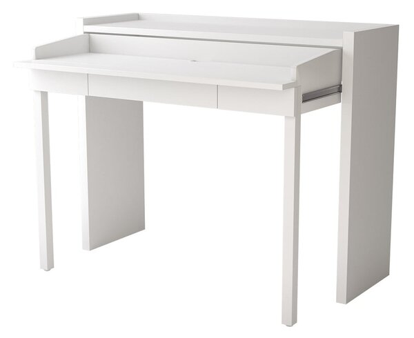 Pracovní stůl s bílou deskou 36x110 cm Mel – Woodman