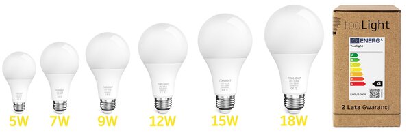 Toolight LED žárovka studená LED RSL020 E27 5W Neutral