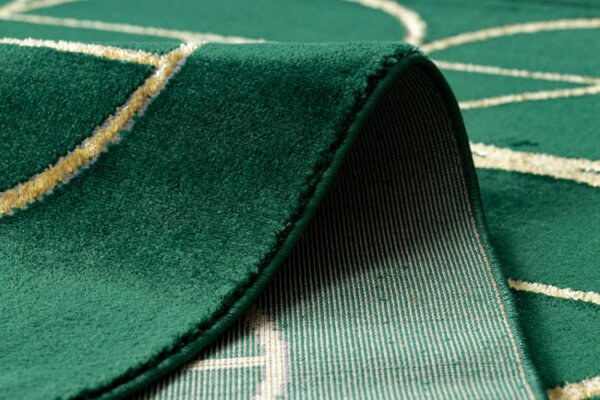 Koberec EMERALD exkluzivní 1010 glamour, styl kruhy flekově zelený/zlatý
