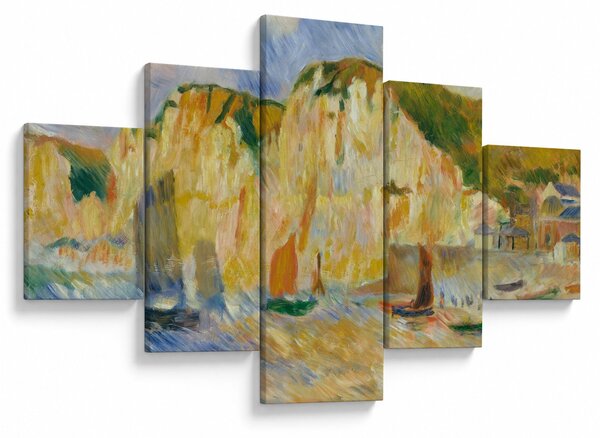 Obraz - Auguste Renoir, Sea and Cliffs, reprodukce (125x70 cm)