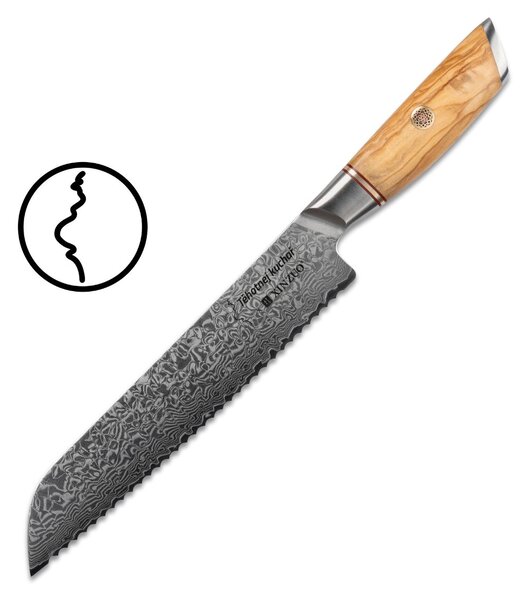 Nůž na pečivo XinZuo Lan B37 8.5" Těhotnej kuchař