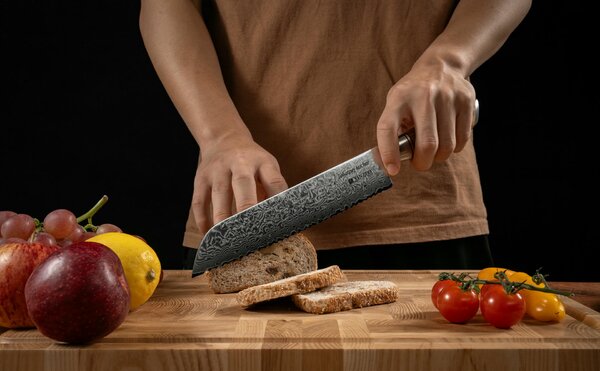 Nůž na pečivo XinZuo Lan B37 8.5" Těhotnej kuchař
