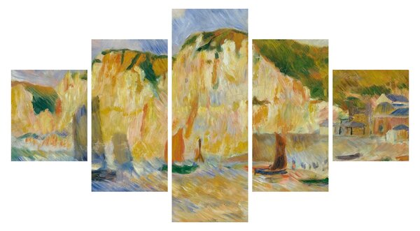 Obraz - Auguste Renoir, Sea and Cliffs, reprodukce (125x70 cm)