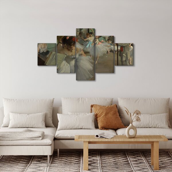 Obraz - Edgar Degas, The Dance Class, reprodukce (125x70 cm)