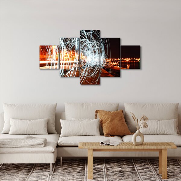 Obraz světelných vln (125x70 cm)