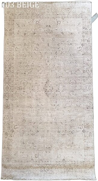 HU Béžový orientální koberec Banco 1003-BEIGE Rozměr: 60x110 cm