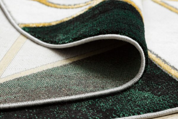 Koberec EMERALD exkluzivní 1015 kruh - glamour, marmur, geometrický zelený/zlatý