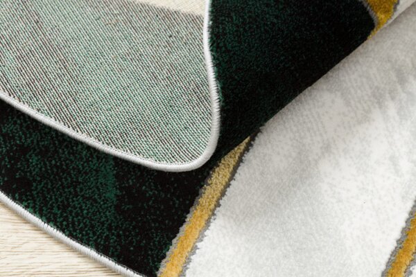 Koberec EMERALD exkluzivní 1015 kruh - glamour, marmur, geometrický zelený/zlatý