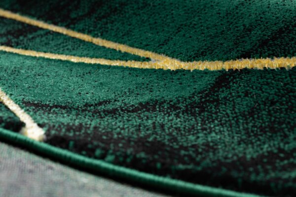 Koberec EMERALD exkluzivní 1022 kruh - glamour, marmur, geometrický zelený/zlatý