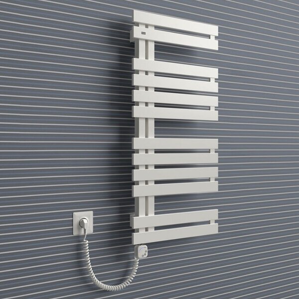 BPS-koupelny Elektrický koupelnový radiátor Crivitz E CR-E 8050-05, připojení typ 05, 50x89 cm, bílá RAL 9016