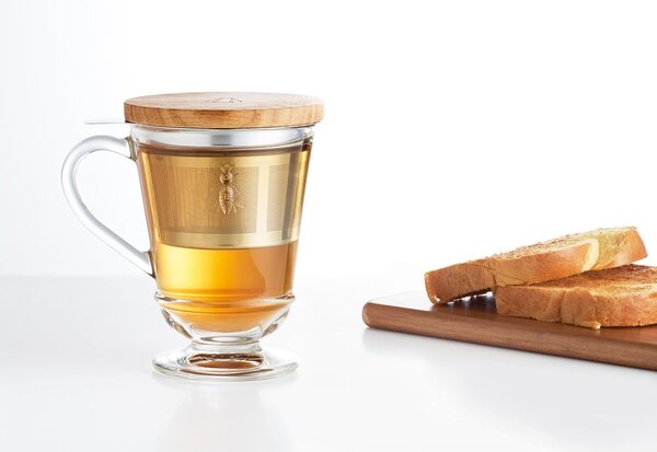 Skleněný hrnek se sítkem 270 ml Abeille – La Rochére
