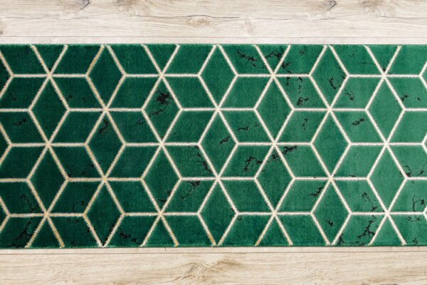 Běhoun EMERALD exkluzivní 1014 glamour, styl kostka zelený/zlatý