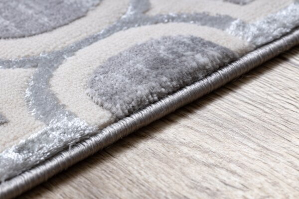 Dywany Łuszczów, Kusový koberec Core W6764 Trellis grey/cream, 80x150, šedá, chodba / předsíň