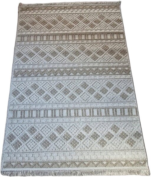 HU Moderní béžový koberec Boho 086-B Rozměr: 60x100 cm