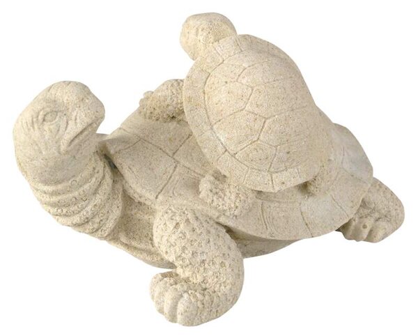 Sousoší dvou želviček 17 × 9,5 cm