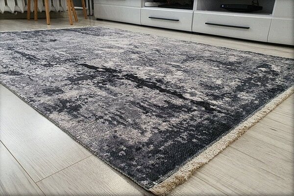 HU Šedohnědý moderní koberec Banco 1088-GREY Rozměr: 60x110 cm