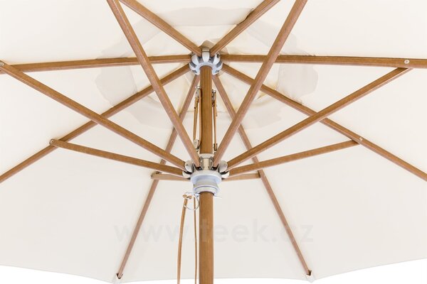 Schneider Slunečník Metis, Schneider, kulatý 350 cm (3,5 m), natur, potah polyester 200 g/m2