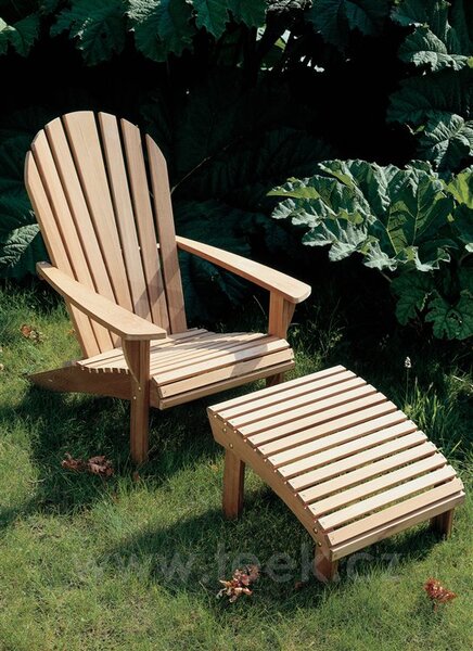 Barlow Tyrie Teaková podnožka Adirondack, Barlow Tyrie, 54x57x35 cm