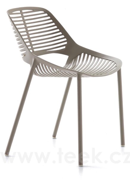 Fast Hliníková jídelní židle Niwa, Fast, 51x51x78 cm, hliník barva metallic grey