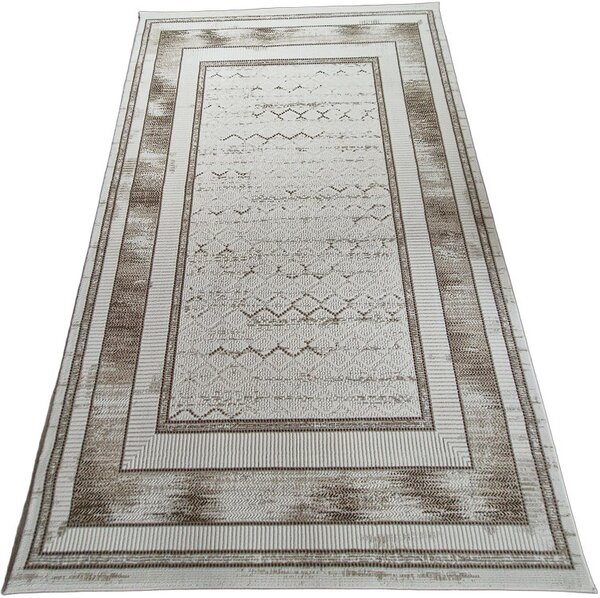 HU Béžový moderní koberec Glamour 31352-Vizion Rozměr: 60x110 cm