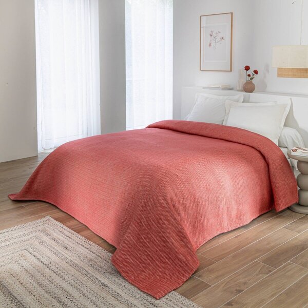 Přikrývka Courtelle® 450 g/m² z vlny a akrylu růžové dřevo 140x240 cm