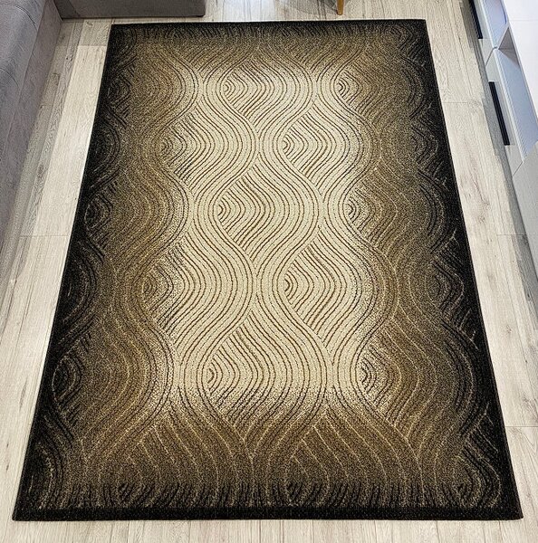 HU Béžový, hnědý moderní koberec Lagos 29-Beige Rozměr: 60x100 cm