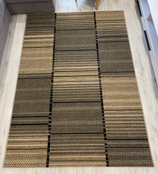 HU Moderní koberec Lagos 429-Beige v béžovo-hnědé barvě Rozměr: 60x100 cm