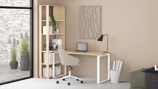 Kancelářský stůl Sign 65600/01 jackson hickory/bílá 150cm - Tvilum
