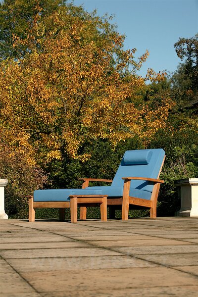 Barlow Tyrie Teakové nízké polohovací křeslo Haven, Barlow Tyrie, 85x97x101 cm, rám teak, venkovní látka Sunbrella Standard barva dle vzorníku