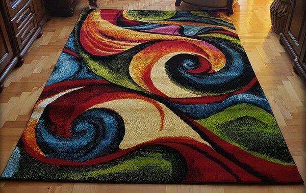 HU Vícebarevný moderní koberec Magic ARA Rozměr: 60x100 cm