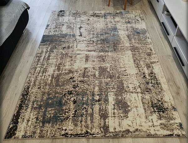 HU Šedo-modrý moderní koberec Luxess 89-Navy Rozměr: 60x110 cm