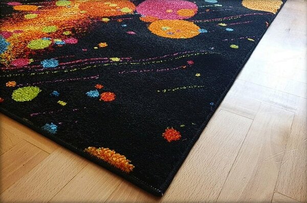 HU Vícebarevný moderní koberec Magic Cosmos Rozměr: 60x100 cm