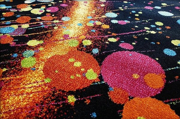 HU Vícebarevný moderní koberec Magic Cosmos Rozměr: 60x100 cm