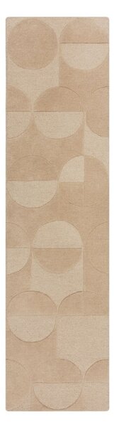 Béžový vlněný koberec běhoun 60x230 cm Gigi – Flair Rugs