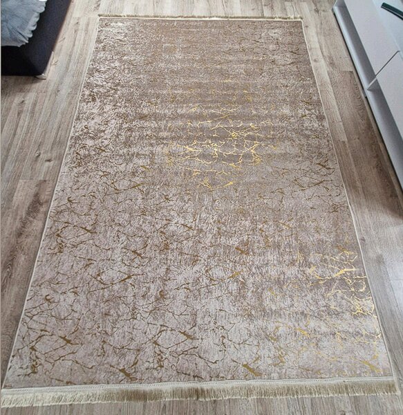 HU Moderní koberec v béžovo-zlatých odstínech Parys Bežové zlato Rozměr: 50x80 cm