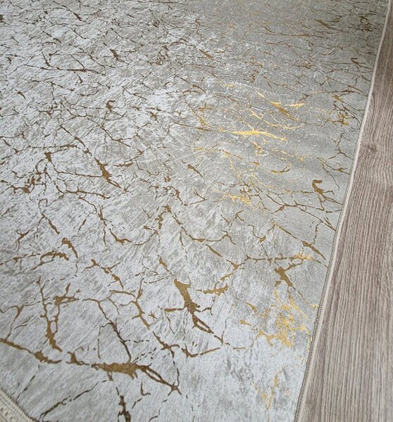 HU Moderní koberec v béžovo-zlatých odstínech Parys Creme-Gold Rozměr: 50x80 cm
