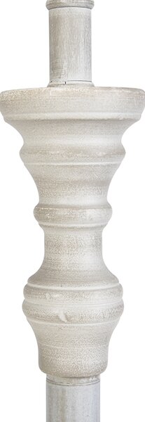 Retro stojací lampa šedá s růžovým stínítkem Granny - Classico
