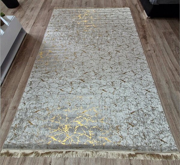 HU Moderní koberec v béžovo-zlatých odstínech Parys Creme-Gold Rozměr: 50x80 cm
