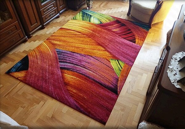 HU Vícebarevný moderní koberec Magic Ocean Rozměr: 60x100 cm