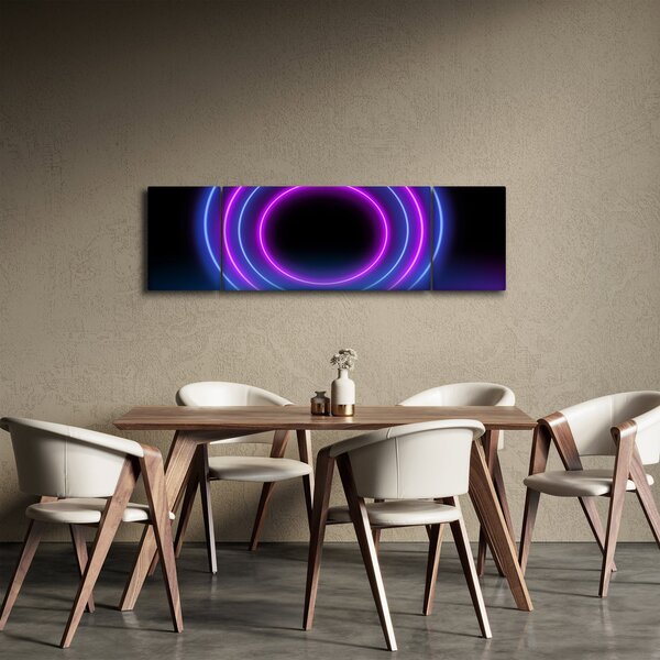 Obraz barevných kruhů (170x50 cm)