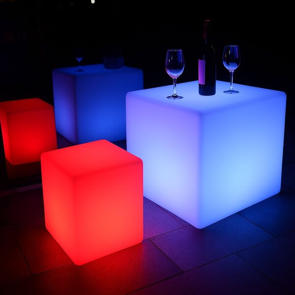 Svítící LED koule 50 cm – 18 RGB + 12 bílé