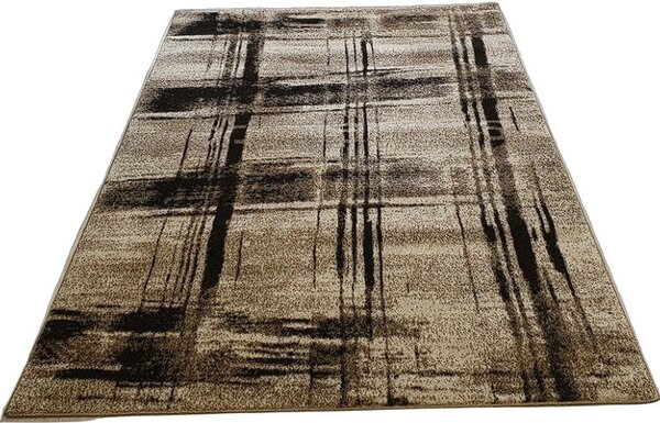 HU Moderní béžovo-hnědý koberec Rio 170-Cream-Cream s pleteným vzorem Rozměr: 60x100 cm